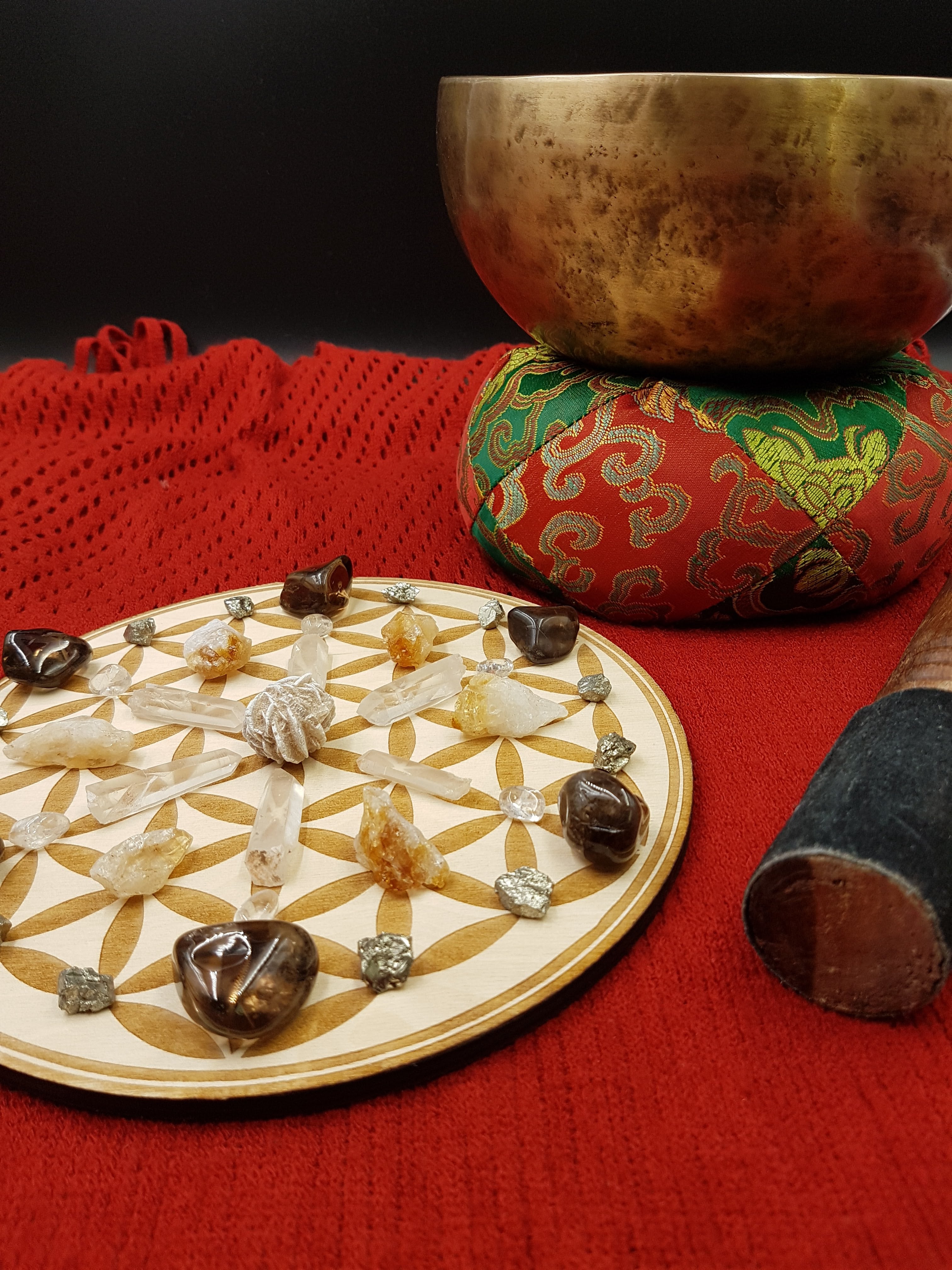 Flower of Life Crystal Grid Plate