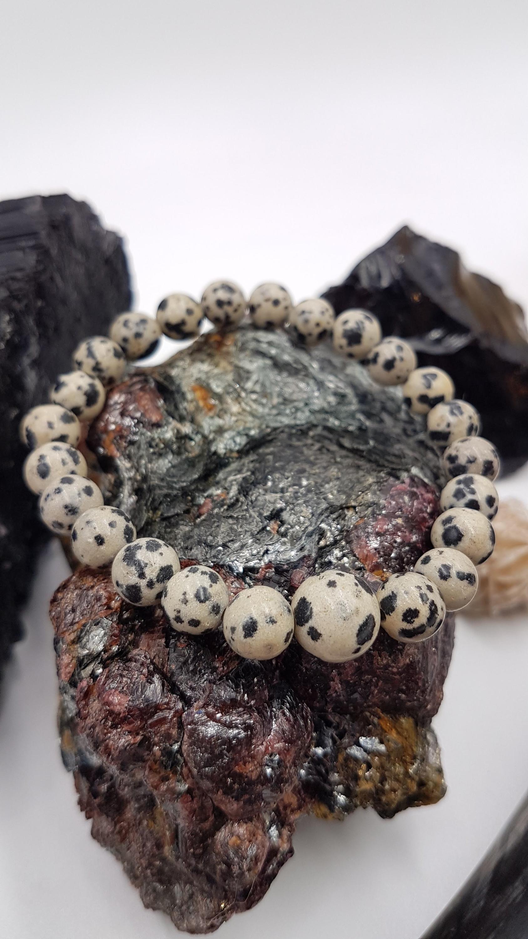 Dalmation Jasper Wrist Mala