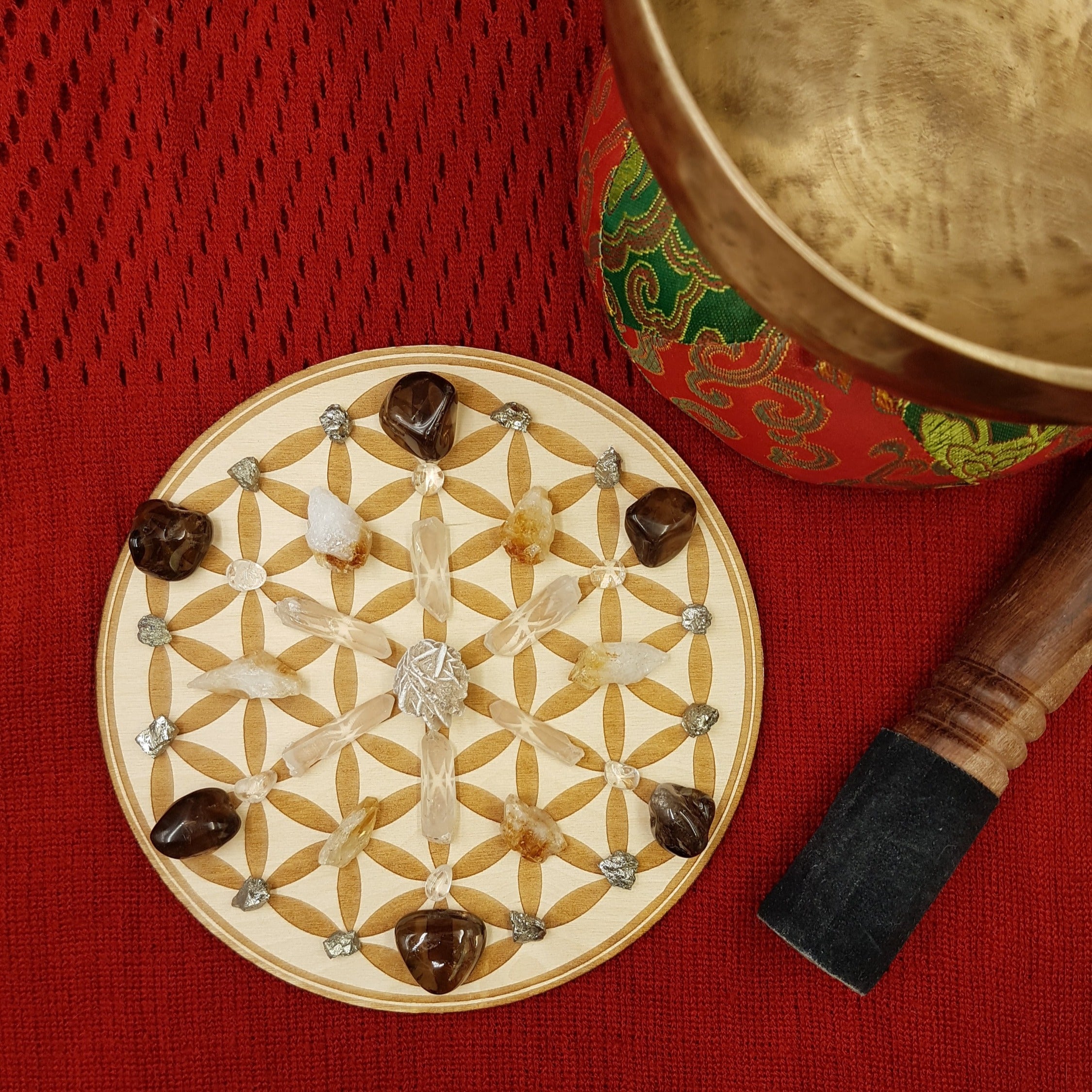 Flower of Life Crystal Grid Plate