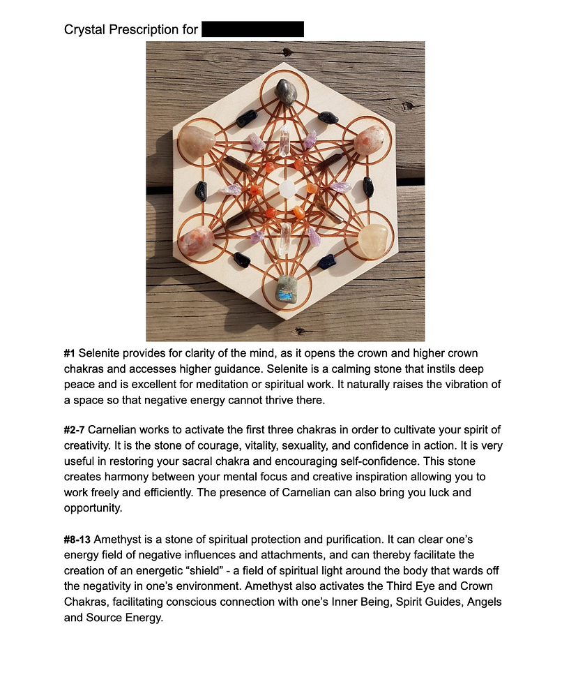 Custom Crystal Grid Prescription