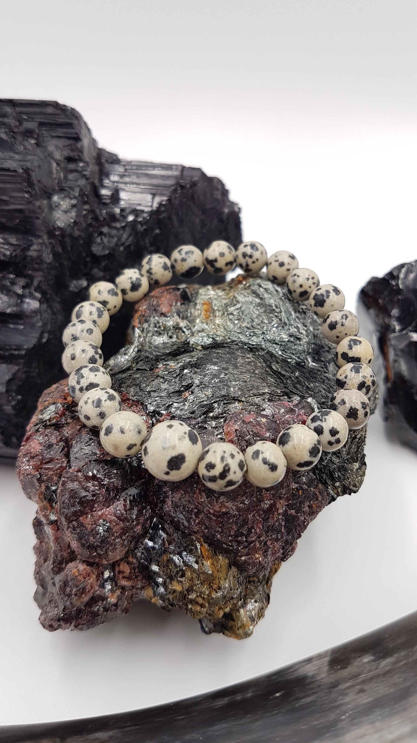 Dalmation Jasper Wrist Mala