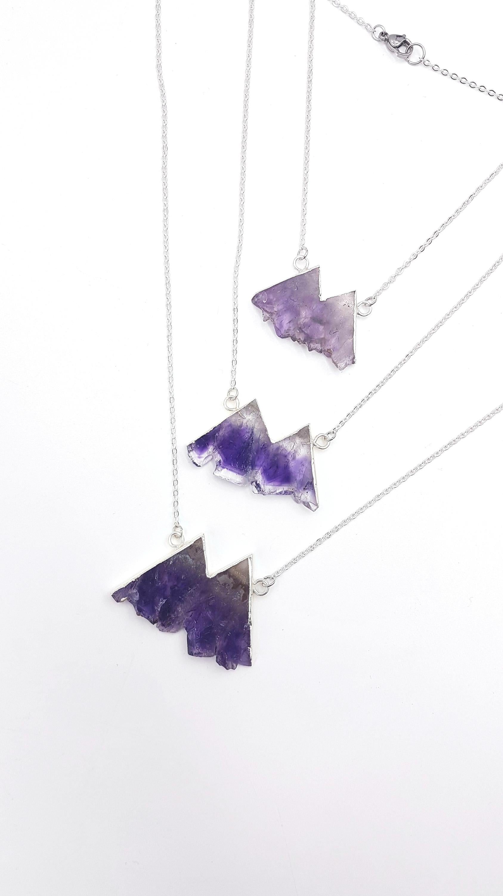 Take Me to the Mountains Necklace -  Amethyst