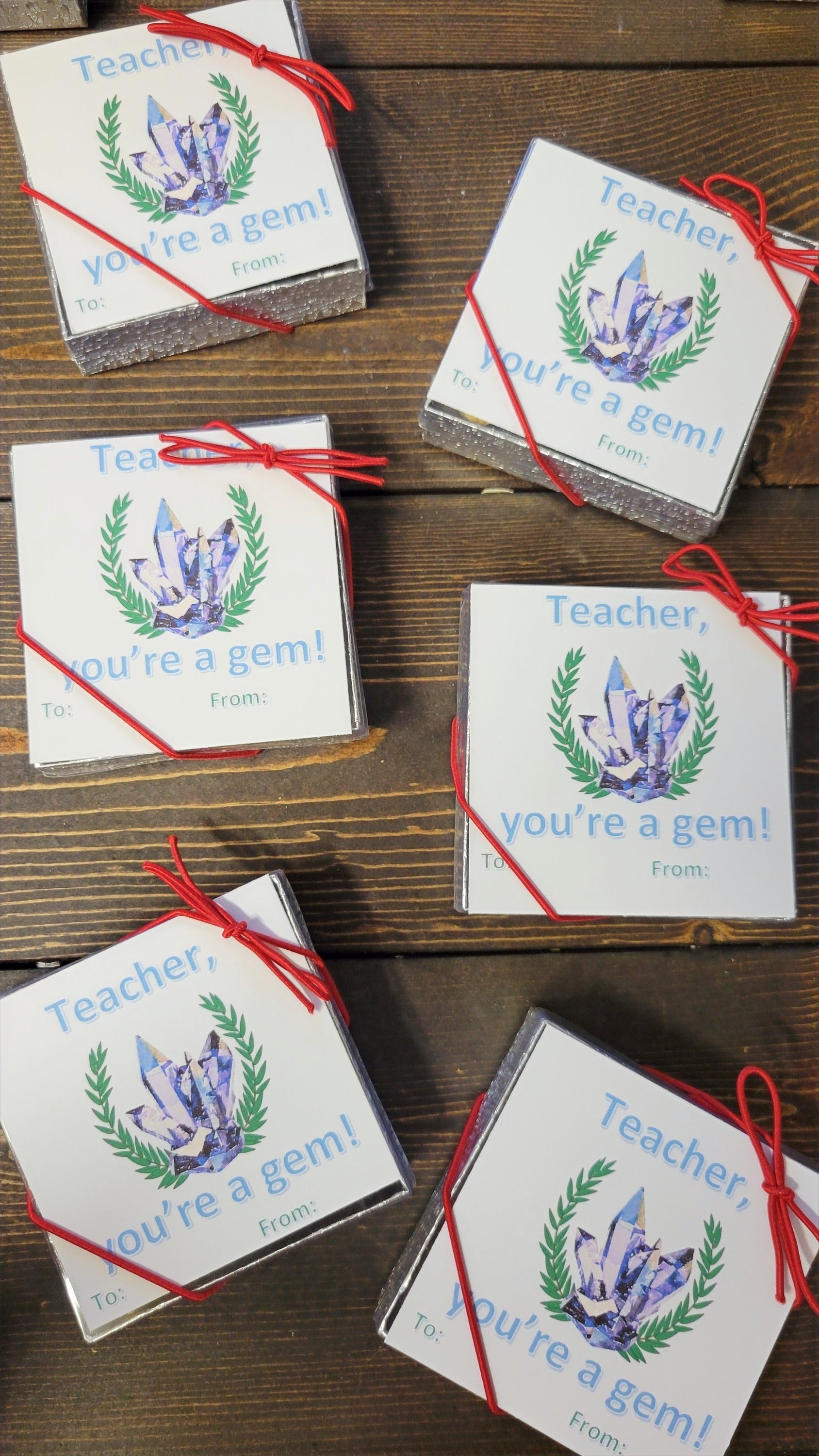 Teacher, you're a Gem!  Crystal Gift Box